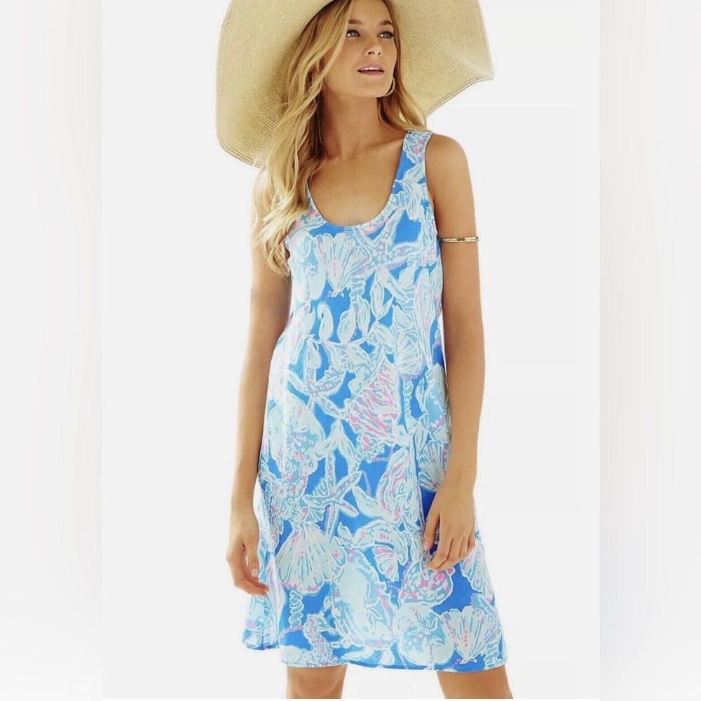 Lilly Pulitzer Melle Dress Blue Haven Pop